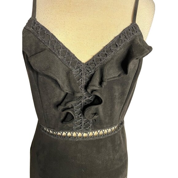 A Celine by Flying Tomato Large Black Dress Hi Lo Sleeveless Goth Evening Out - Picture 5 of 10